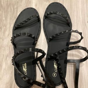 Black Jelly Sandals women’s size 9